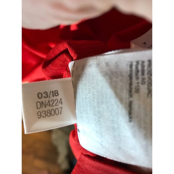 Adidas Mens Golf Polo Shirt USA Themed Size Small Colorblock Design Red/Navy Pol - Picture 11 of 11